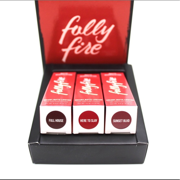 Folly Fire | Expensive Habits Red Lipstick Trio - Picture 3 of 10